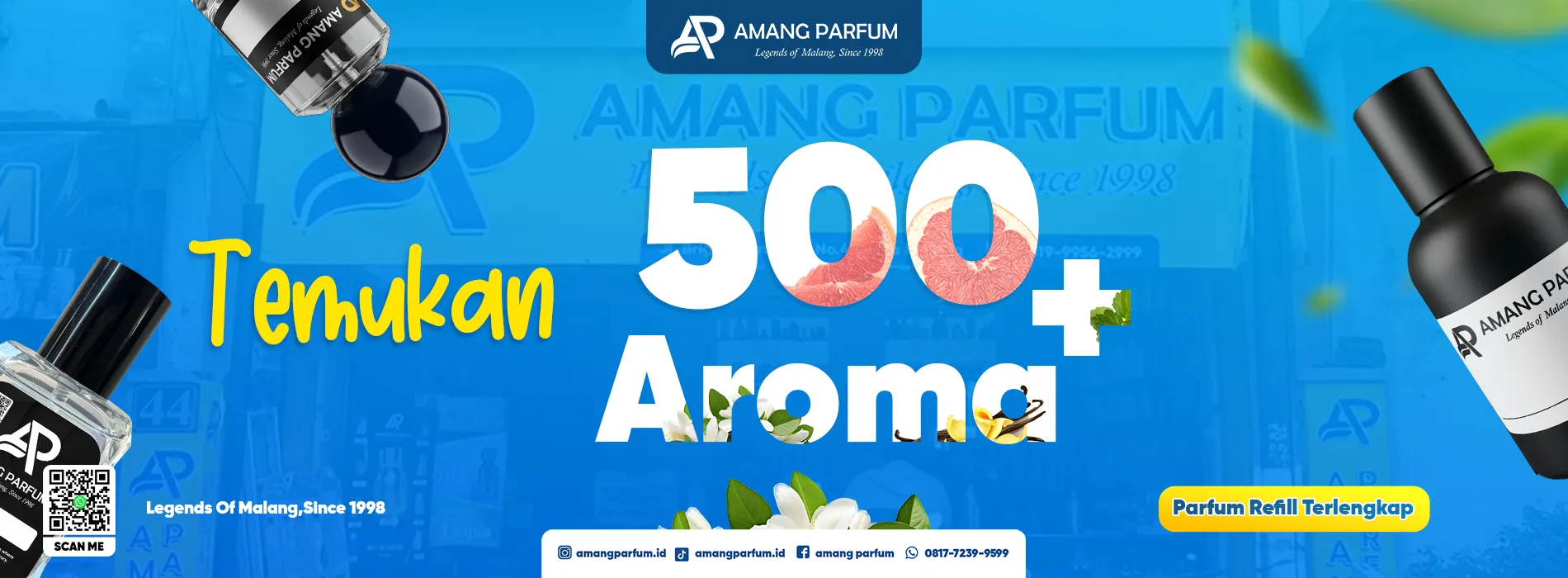 Banner pilihan aroma dan parfum Amang Parfum