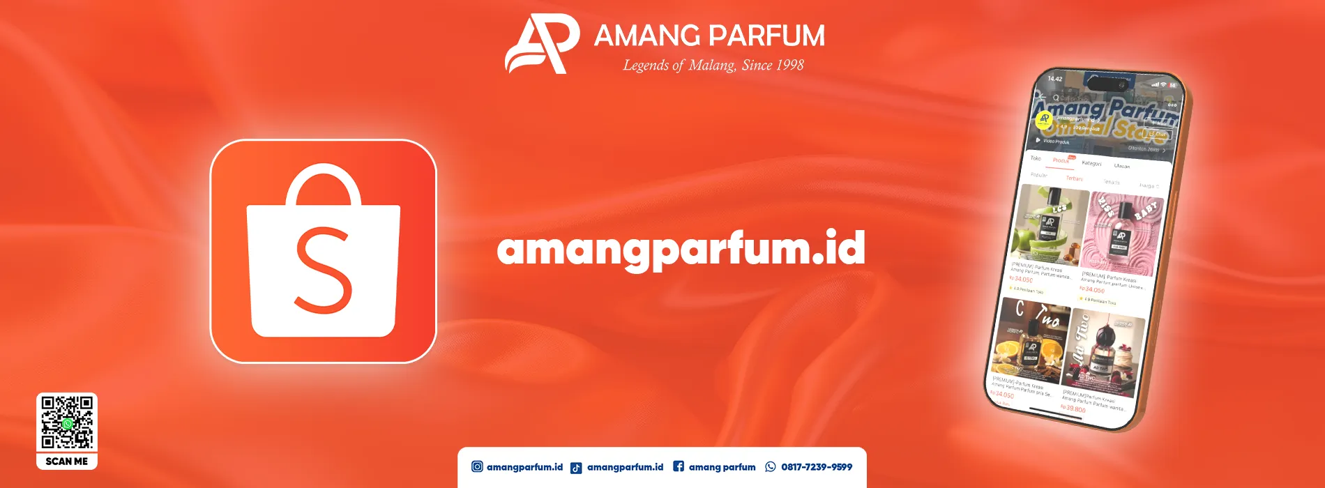 Banner toko Amang Parfum di Shopee