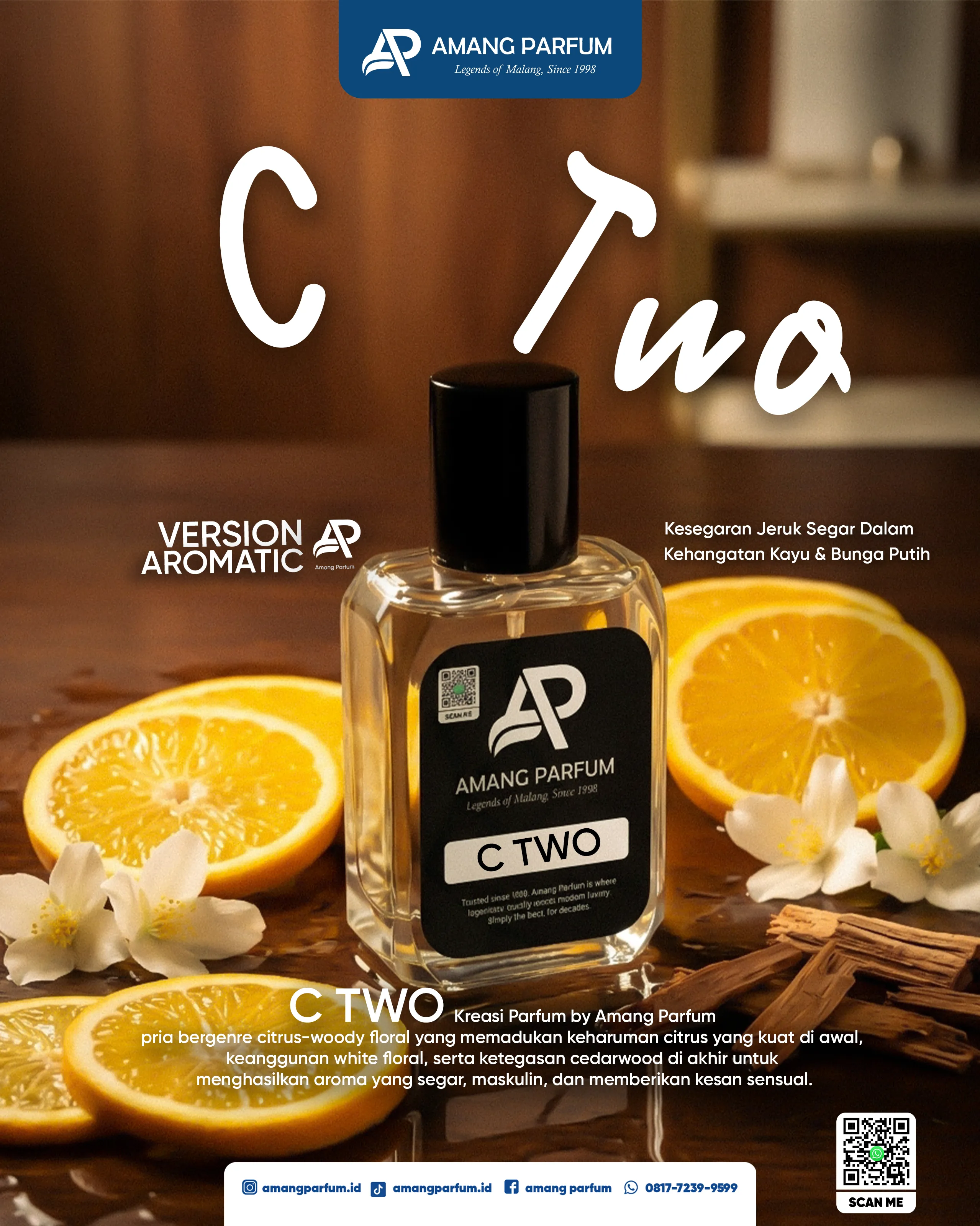Koleksi parfum pria Amang Parfum C Two