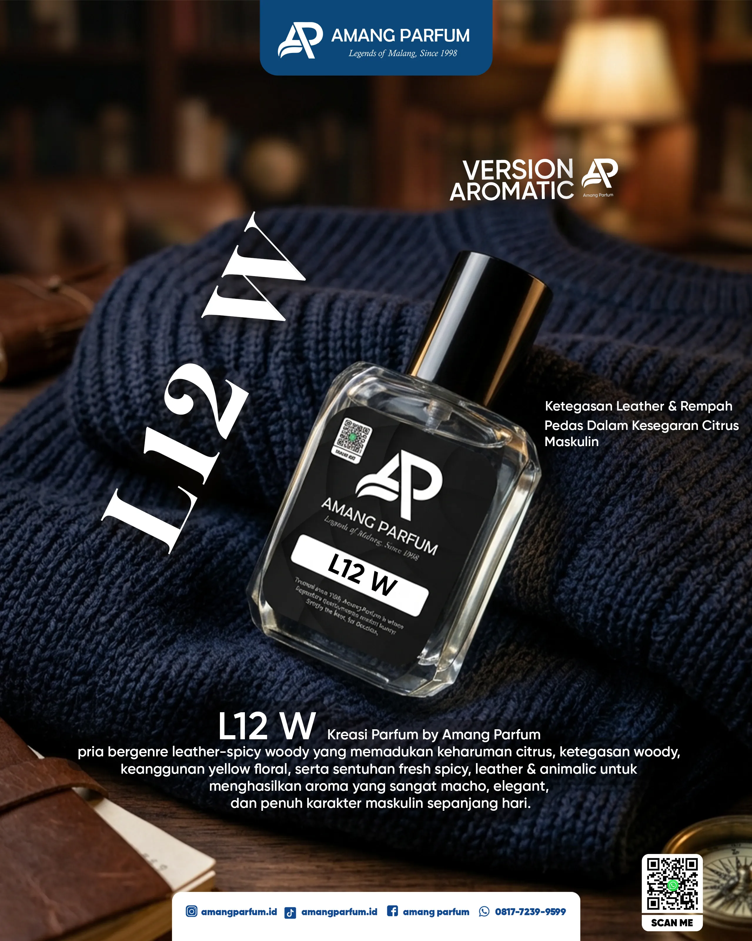Koleksi parfum pria Amang Parfum L12 W
